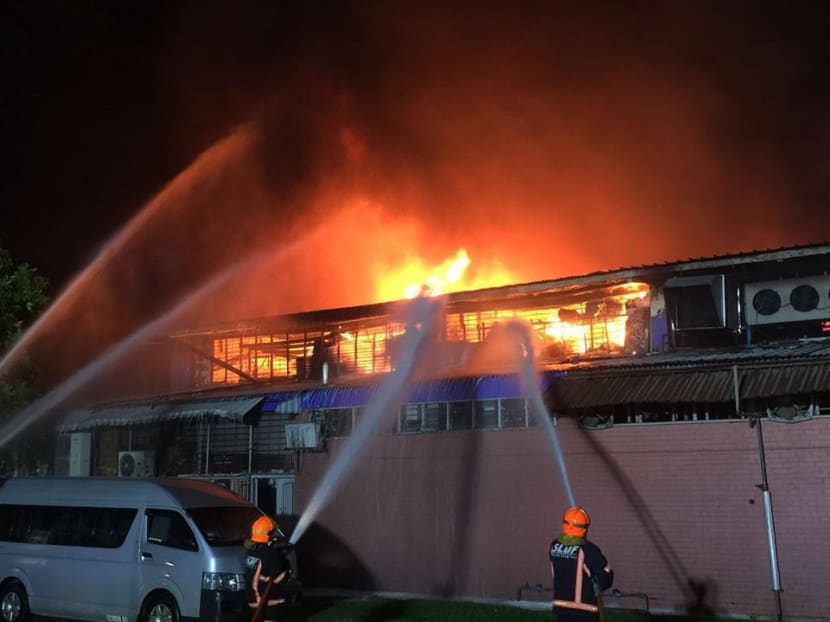 Massive fire put out at Toa Payoh Industrial Park