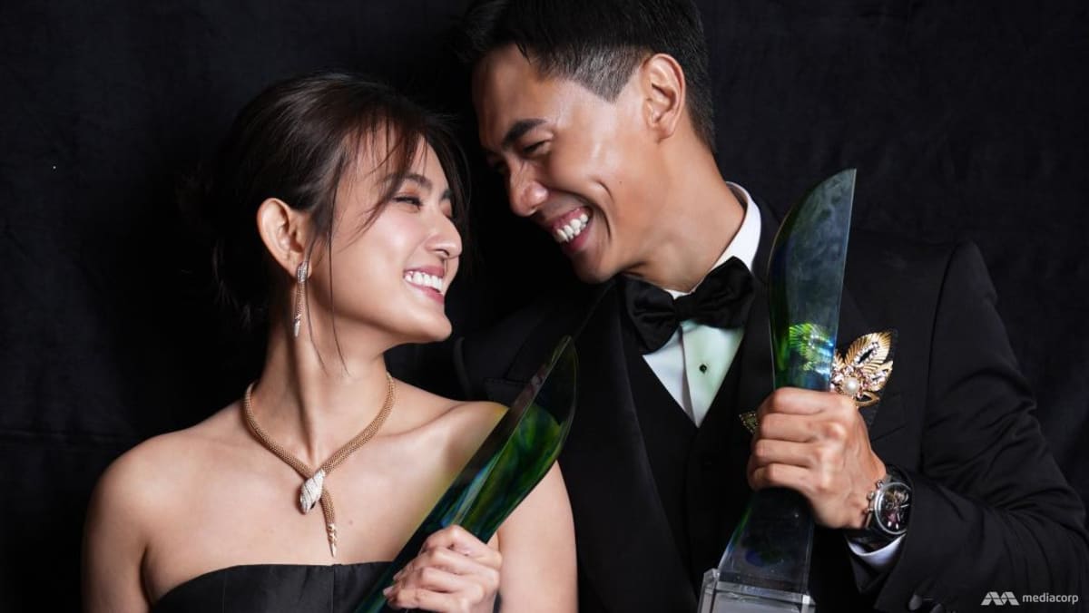 Nick Teo and Hong Ling Celebrate Surprise Wins at Star Awards