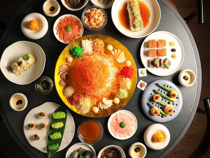 A Modern Chinese New Year Feast With A View Of Orchard Road At V Dining ...
