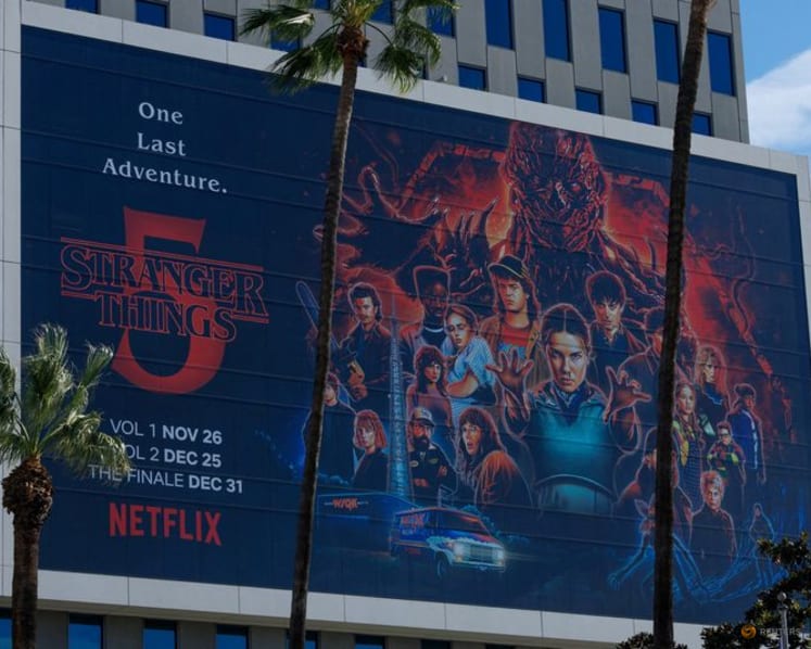 Streaming captures nearly half of US TV viewing in December on 'Stranger Things' boost