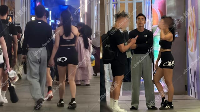 【独家】十指交扣长发美女，赵崇喆在热恋中？