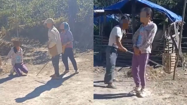 网传视频女子惨遭12人轮流棍击 云南警方展开调查