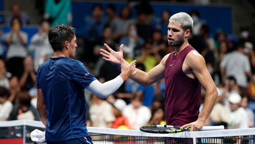 Alcaraz survives injury scare to beat Baez on Tokyo debut