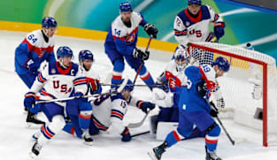 Ice hockey-US rout Slovakia to set up final showdown with Canada