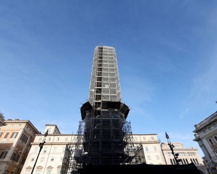 Lasers turn back time on Rome’s Column of Marcus Aurelius