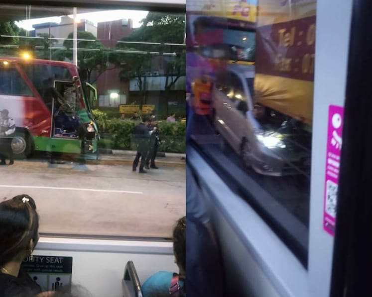26 injured by 4-vehicle chain collision near Woodlands Checkpoint