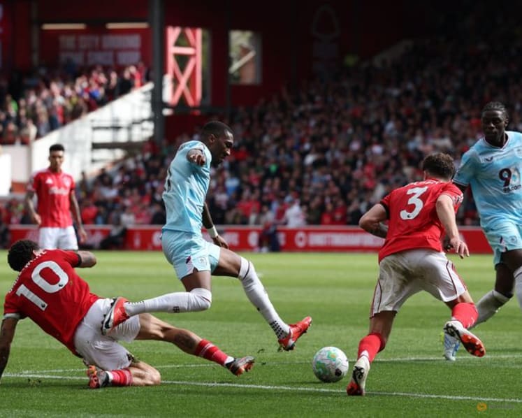 Forest pull clear of relegation with Gibbs-White hat-trick against Burnley