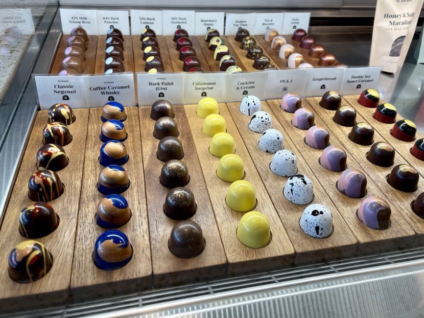 Mala and calamansi bonbons from Mr Bucket&rsquo;s chocolate shop at an HDB block in Sin Ming