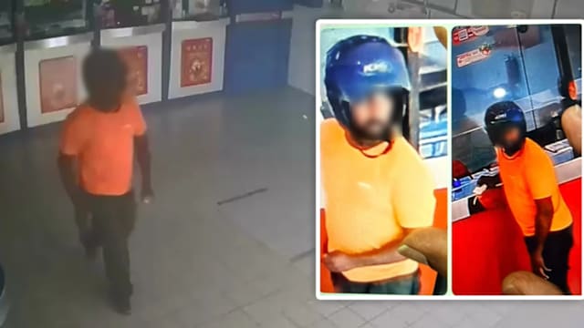 到三店下注不给钱 马国男子抢走彩票后骑车逃走