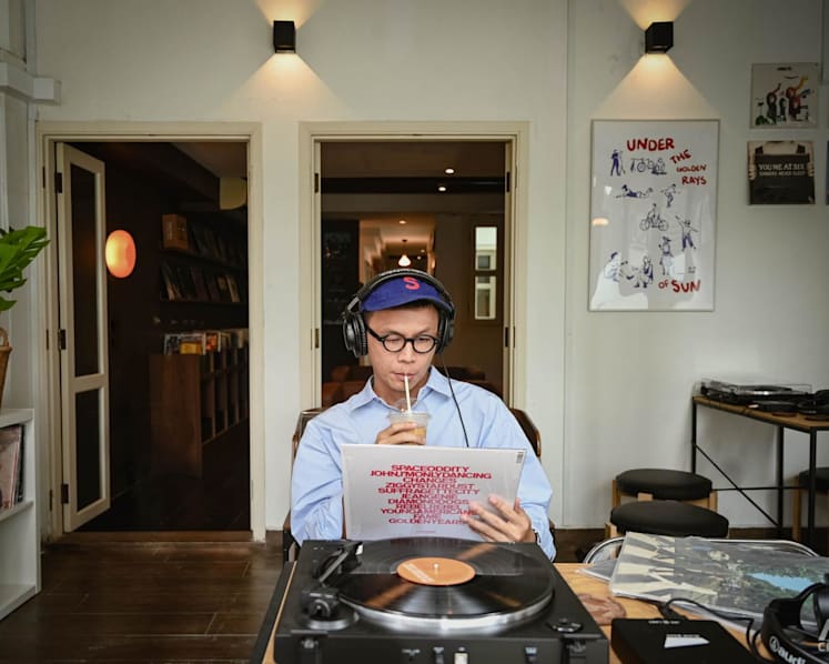 At Slow Boat, a vinyl listening cafe in Tanjong Pagar inspired by Japanese 'jazz kissa', enjoy music with drinks