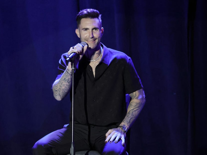 Adam Levine of Maroon 5 performs onstage during the Simon Wiesenthal Center National Tribute Dinner at The Beverly Hilton on April 27, 2022 in California.