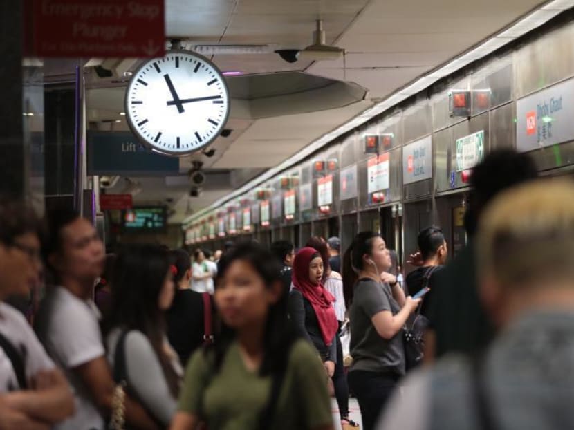 The platform of Dhoby Ghuat station. Photo: TODAY file photo