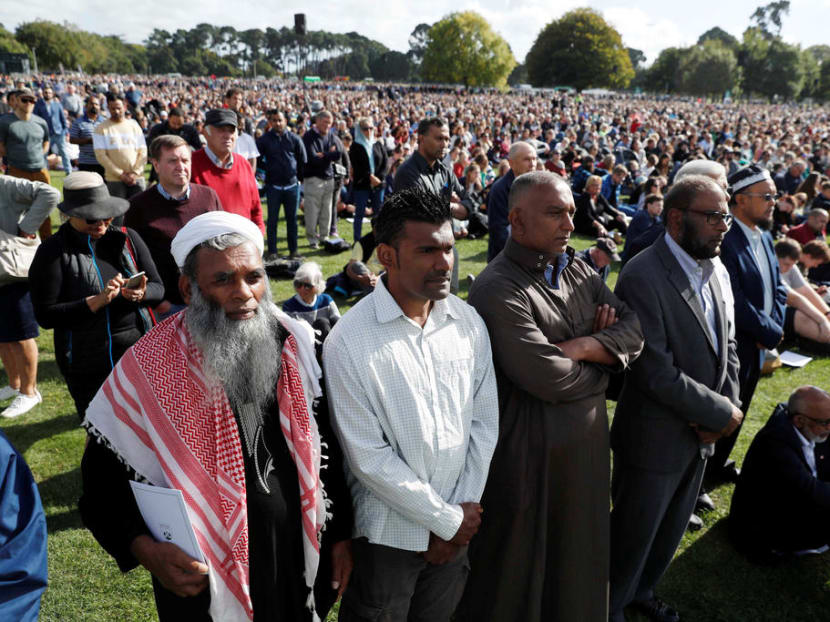 A remembrance service for victims of the mosque attacks in Christchurch.