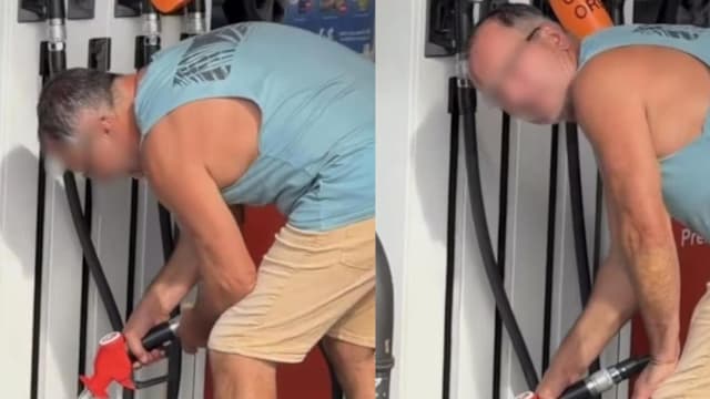 澳男狂囤汽油塞爆后车箱 其他司机不满：一点没留