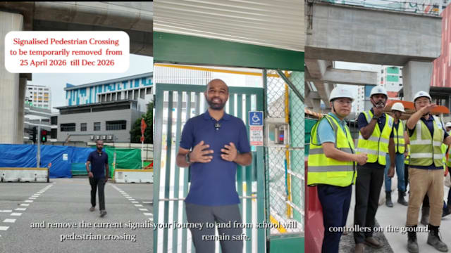 配合裕廊区域线工程 维林小学外行人过道暂关闭 
