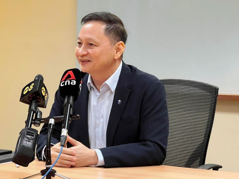 Chief executive of Singapore Airlines Goh Choon Phong speaking to reporters in a roundtable interview on May 30, 2023. Chief executive of Singapore Airlines Goh Choon Phong speaking to reporters in a roundtable interview on May 30, 2023.