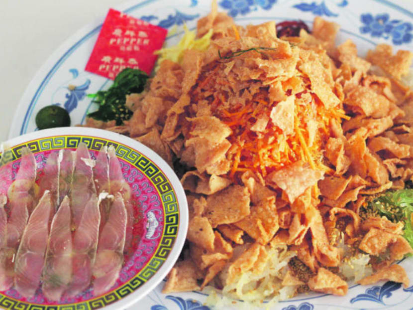 Group B Streptococcus infections had previously been linked to raw fish, which is found in dishes such as yusheng (pictured) or raw fish salad. Group B Streptococcus infections had previously been linked to raw fish, which is found in dishes such as yusheng (pictured) or raw fish salad.