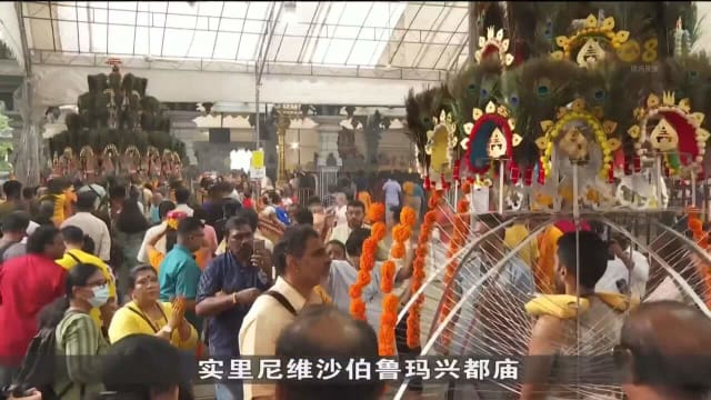 大宝森节游行复办 吸引逾1万名兴都教徒参与