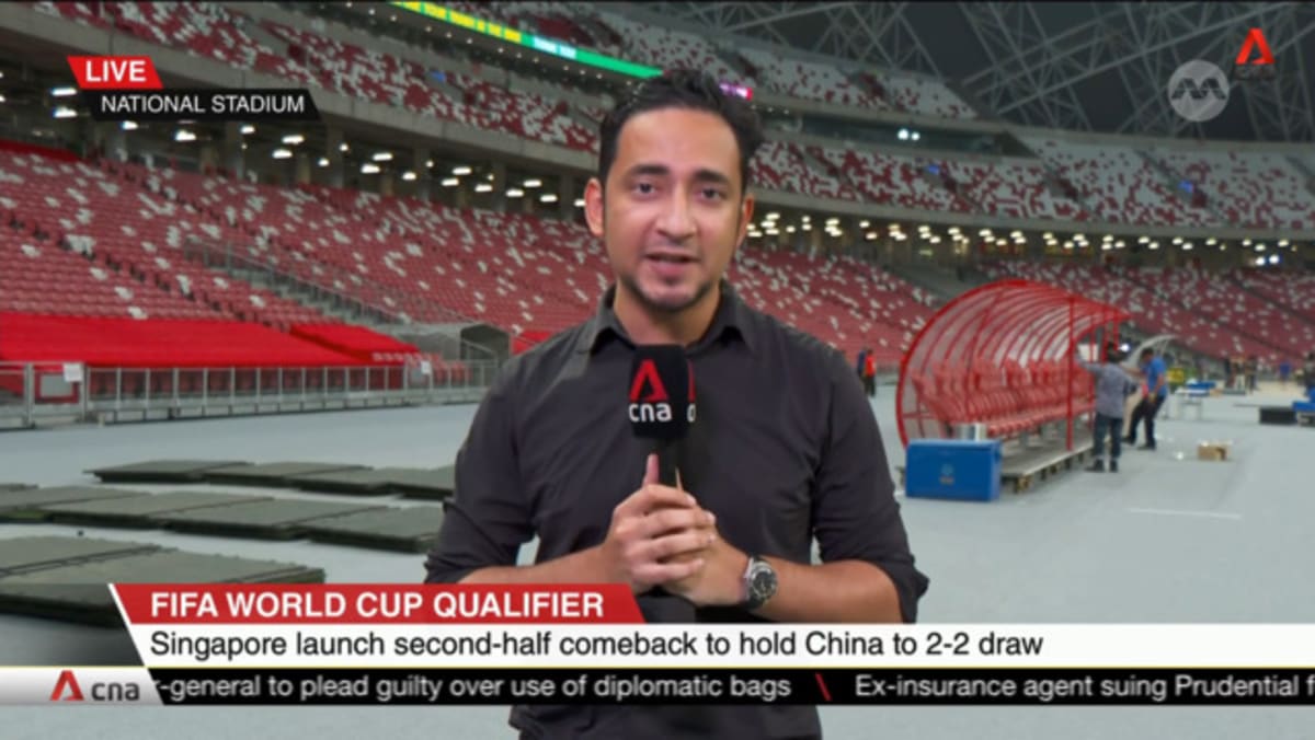 World Cup Qualifier: Singapore fight back from 2 goals down to earn 2-2  draw against China