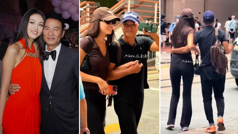 Simon yam daughter hold hands
