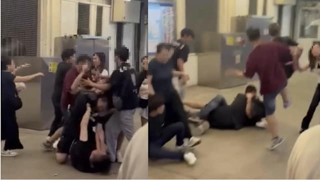 疑“眼神问题”酿祸 香港地铁站月台爆群殴六人被捕