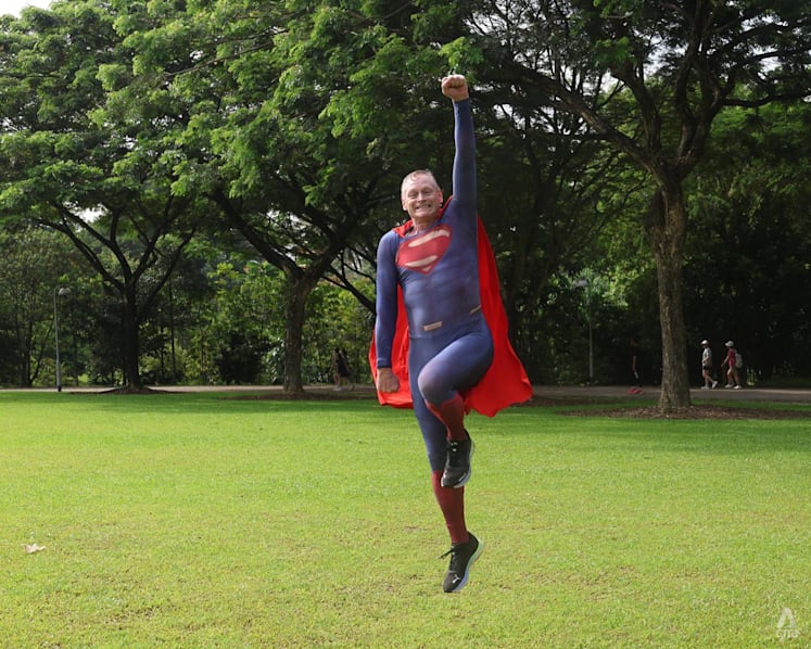 He runs instead of flies but Singapore's very own Superman is finding a way to leave his own mark