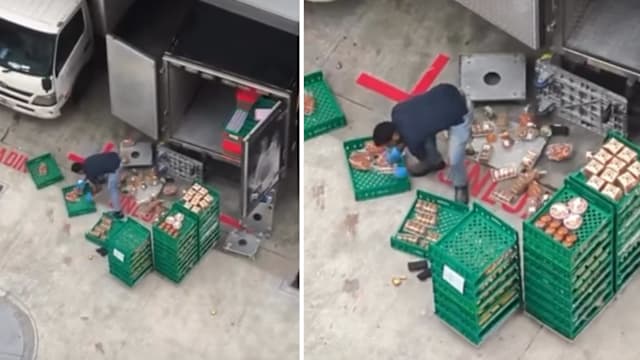 包装面包运输途中掉地上 瑞兴：受污染食品会销毁