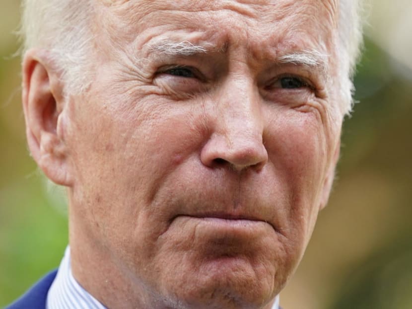 US President Joe Biden speaks to the media in Bali, Indonesia, on Nov 16, 2022, after an alleged Russian missile blast in Poland.
