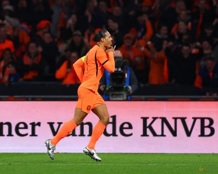 Dutch coach Koeman praises performance but Van Dijk wants more