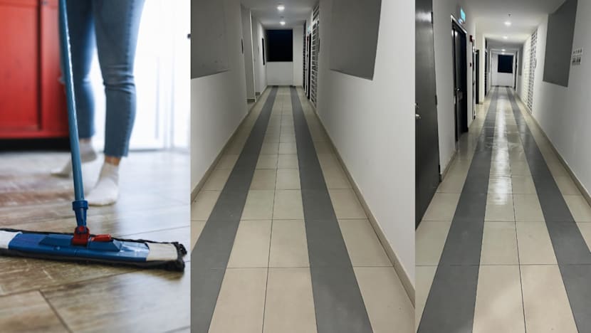 Woman Mops Apartment Corridor As A Workout; Says She's "Too Lazy To Exercise In Other Ways"