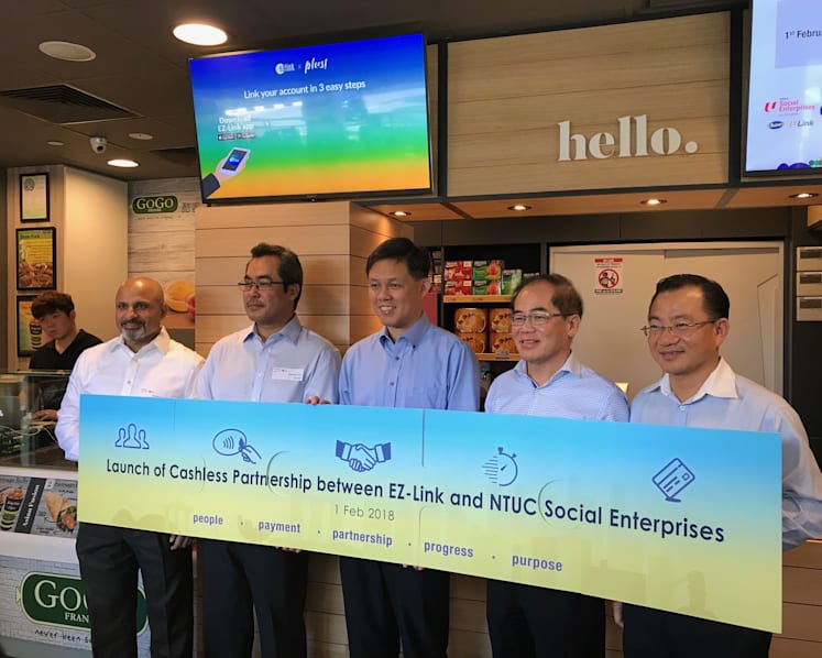 More encouraged to go cashless as EZ-Link and NTUC launch partnership