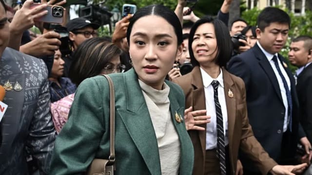 泰国首相佩通坦出席宪法法院听证会 涉违宪调查