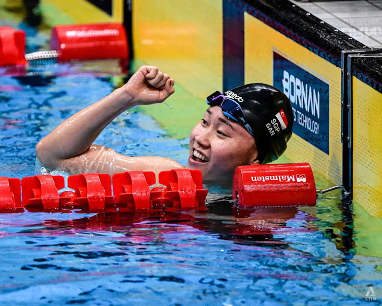 Singapore's Gan Ching Hwee clinches Asian Games silver in 400m freestyle, registers another national record