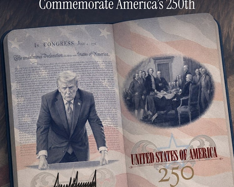 Trump unveils new US passport - with picture of himself