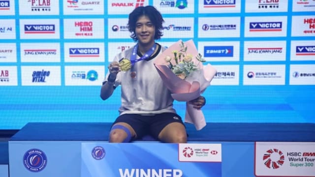 韩国羽球大师赛：朱轩辰查利哈 分夺男女单冠军