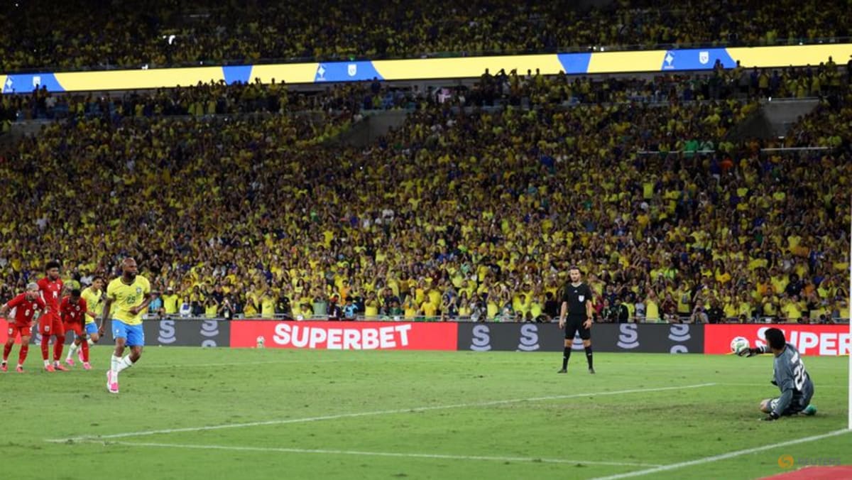 Vinicius brings Maracana curtain-raiser to life as Brazil rout Panama 6-2
