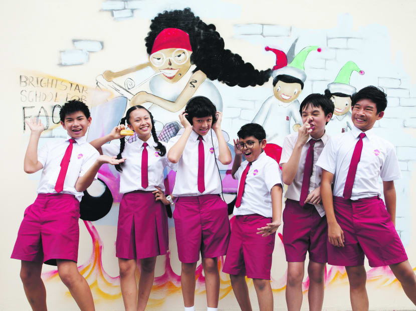 The cast of Extraordinary Losers L-R: Brien Lee, Tan Tze Kia, Ian Teng, Aadeetiya Jayashanker, Ivan Lo and Ezekiel Chee. Photo: Chua Hong Yin