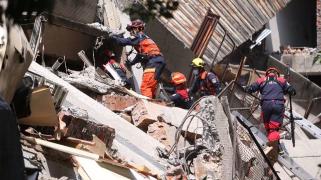 【图册】台湾花莲7.2级强震 全台各地传出灾情
