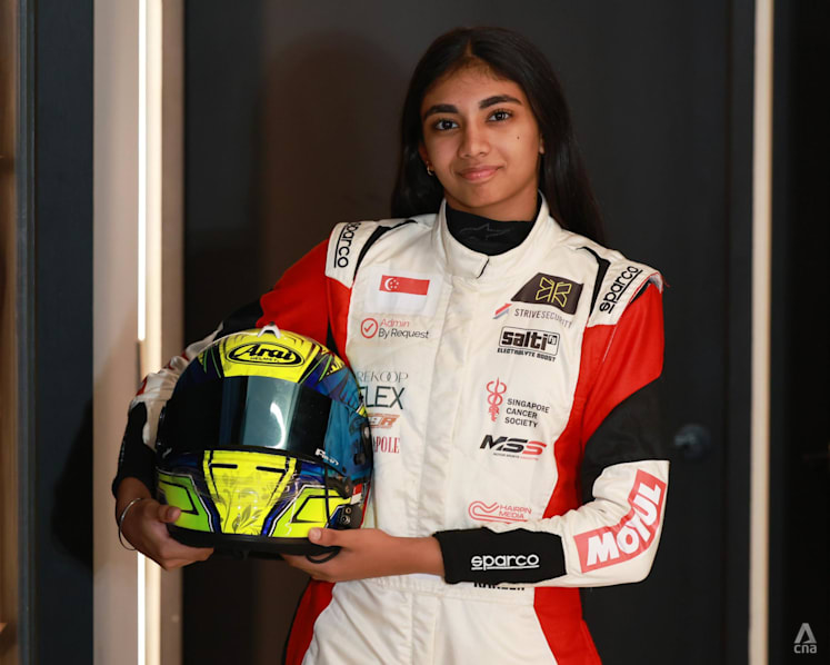 She juggles homework and fast cars. This 15-year-old is Singapore's first female Formula 4 driver