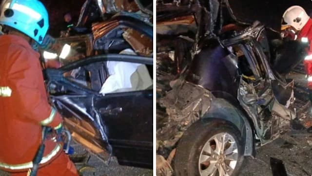 马国彭亨东海岸大道11车连环撞 酿4死4伤