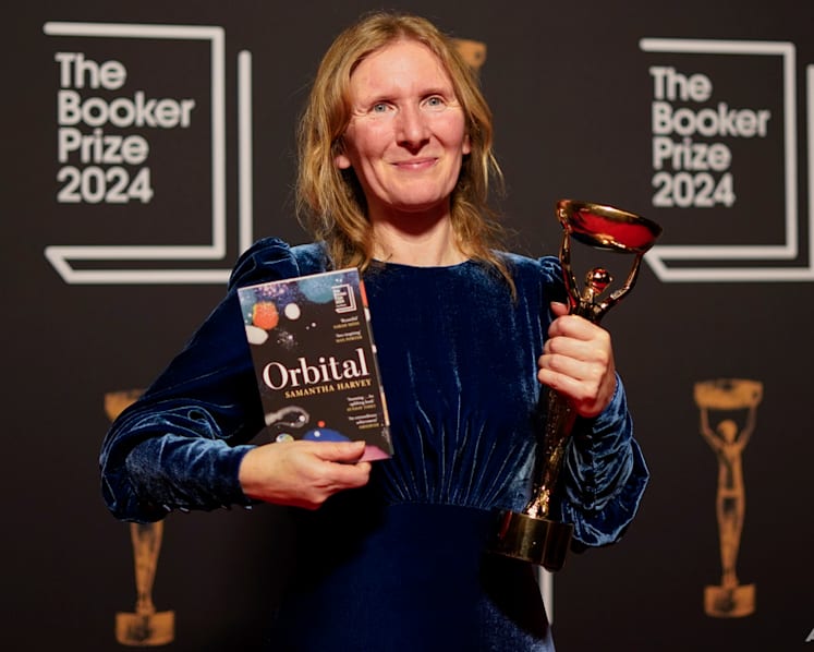 British writer Samantha Harvey’s space-station novel Orbital wins the Booker Prize for fiction