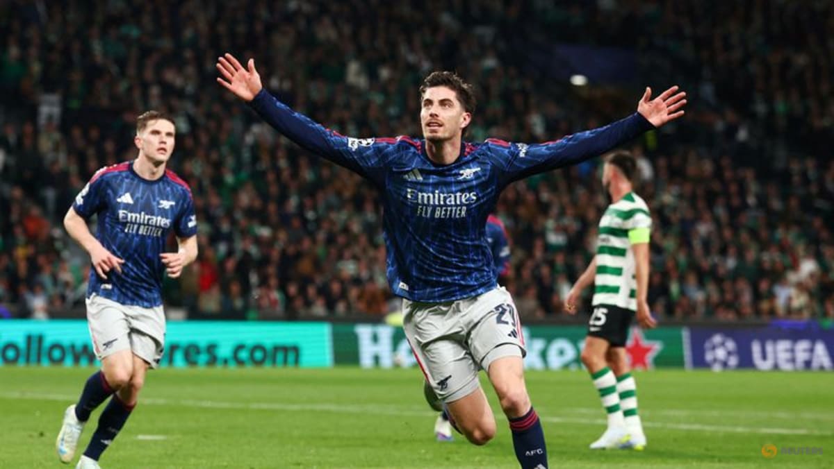 Late Havertz strike gives Arsenal 1-0 lead over Sporting