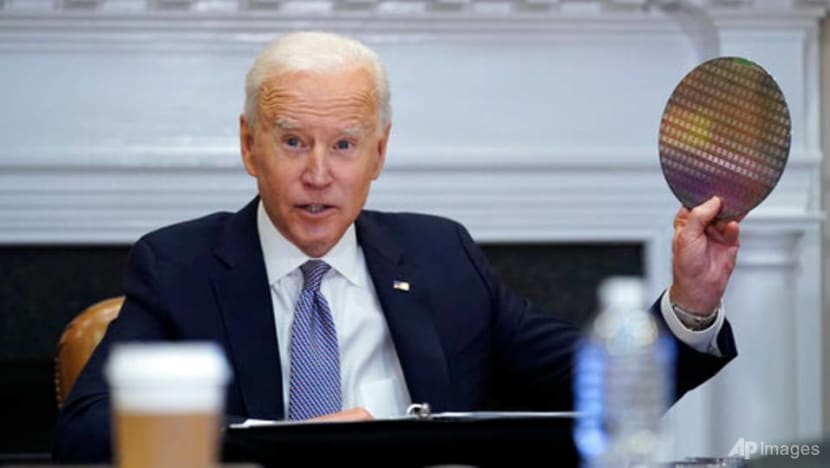 Biden tells execs US needs to invest, lead in computer chips