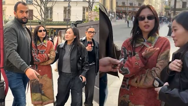 BLACKPINK Jennie巴黎街头被粉丝骚扰，面露不悦“这让我很有压力”