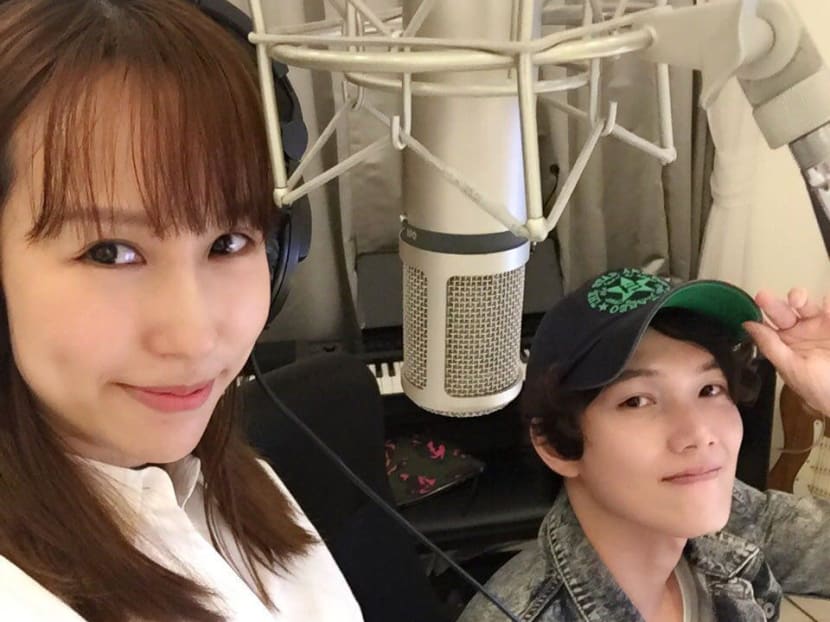 Kelly Poon and Jeric Tan working together for the Mandarin cover of Always from Descendants of the Sun. Photo: Warner Music Singapore