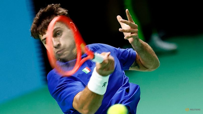 Battling Cobolli sends holders Italy into Davis Cup final