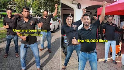 Spore electricians dance for holiday