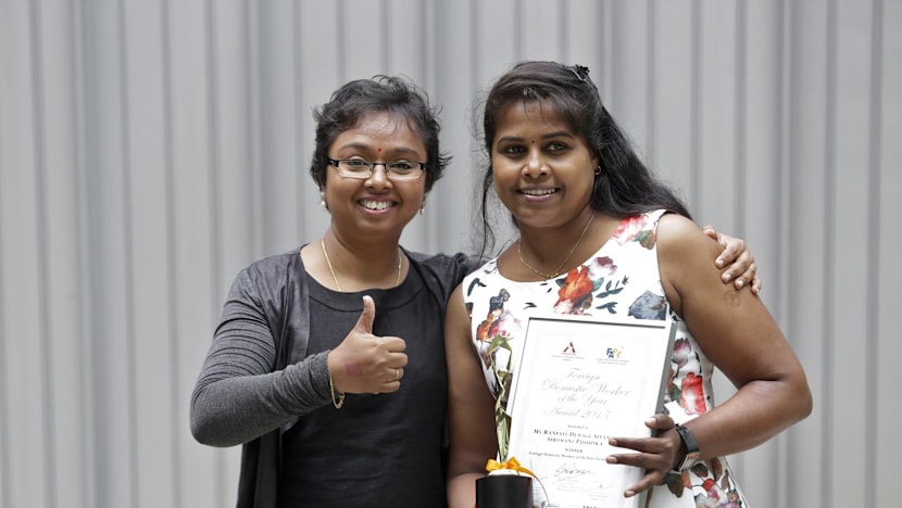 Domestic worker who took care of sickly children honoured