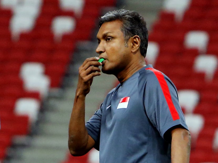 It's back to the drawing board for national coach V. Sundramoorthy after the Lions lost 0-2 to Hong Kong. Photo: Ernest Chua