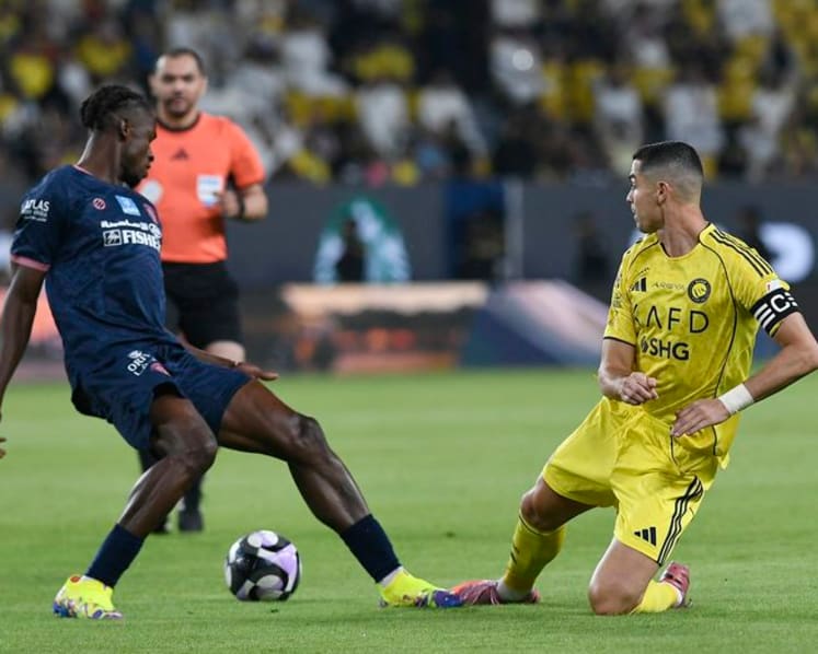 Ronaldo's heart beats faster while converting a penalty against Al-Fayha